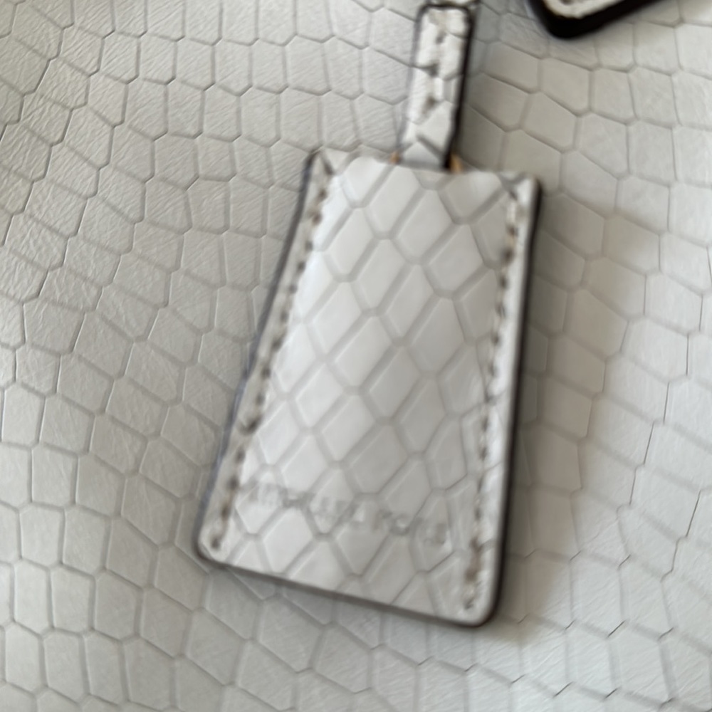 Michael Kors Hamilton White Python Bag - image 3